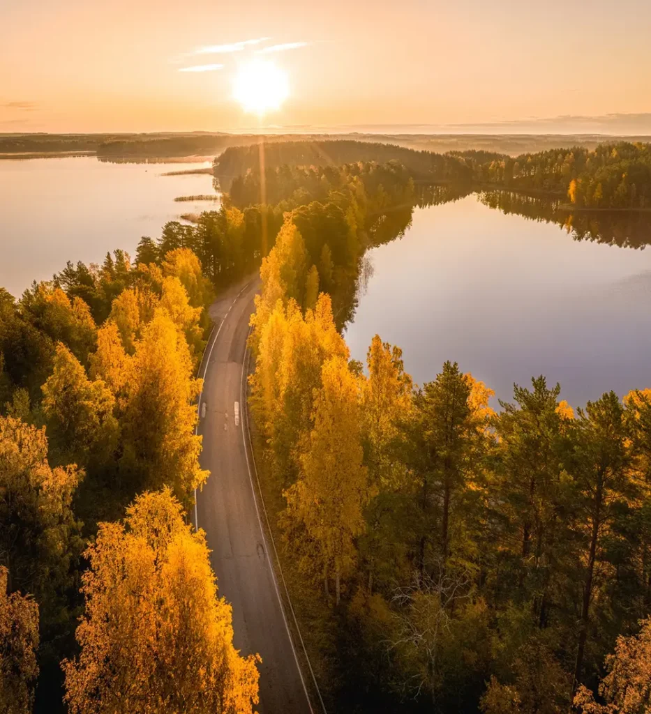 Lake Saimaa 4 Punkaharjun maisemaa syksyllä
