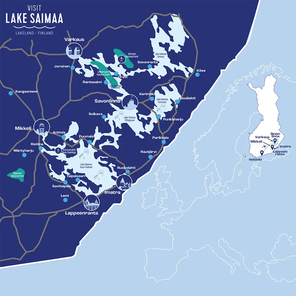 Lake Saimaa map